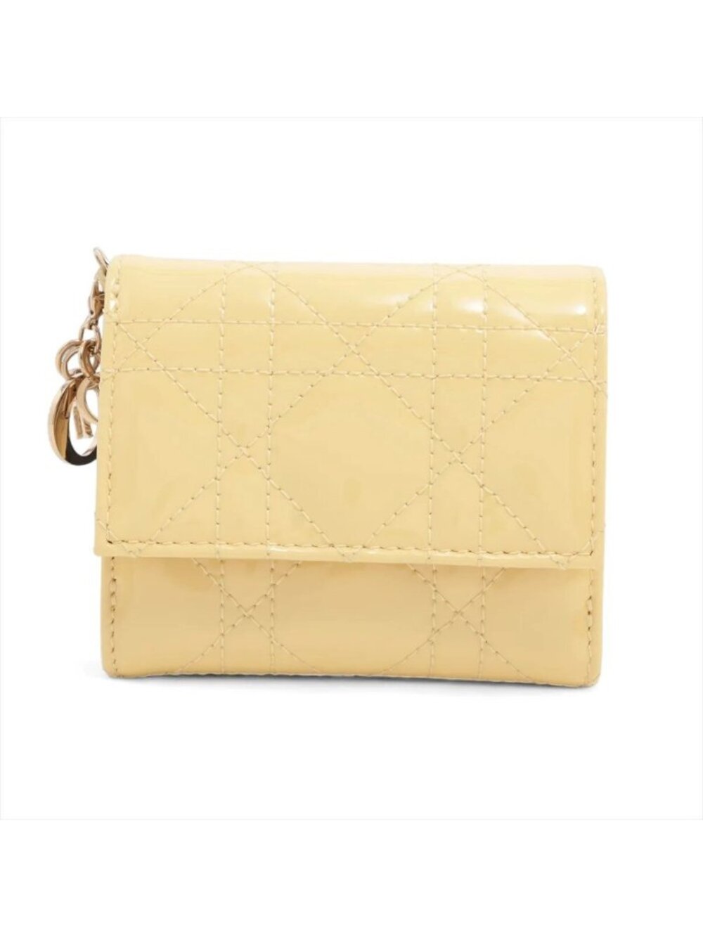Dior Cannage Lady Leather Trifold Wallet